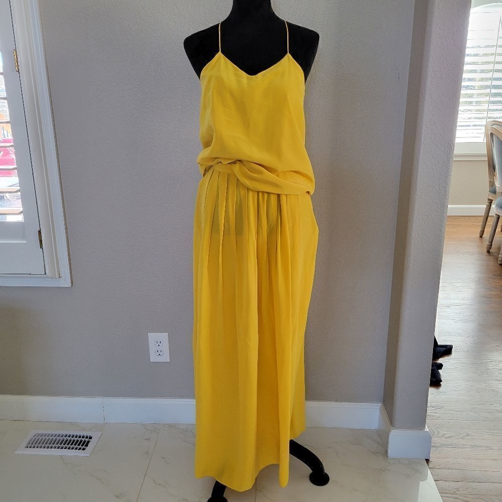 NEW TIBI Silk Tank Top 4 Maxi Skirt Dress 2 Set size S